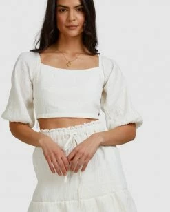 BILLABONG Island Top WHITE -Women Clothing Shop abjwt00274 billabongw wht dtl1