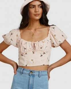 BILLABONG Feelin Peachy Top PEACHES 11 BILLABONG Feelin Peachy Top PEACHES -Women Clothing Shop abjwt00276 billabongw pec dtl1