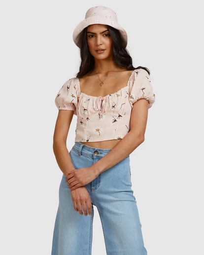 BILLABONG Feelin Peachy Top PEACHES 5 BILLABONG Feelin Peachy Top PEACHES - Image 5