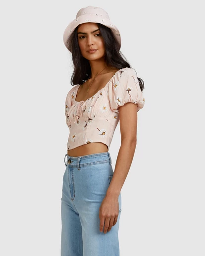 BILLABONG Feelin Peachy Top PEACHES 2 BILLABONG Feelin Peachy Top PEACHES - Image 2