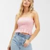 BILLABONG Keep Your Cool Crop Top PINK SUNSET