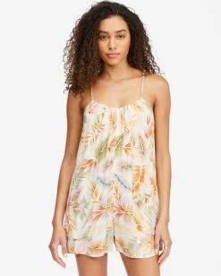 BILLABONG Del Sur 2 Beach Cover-Up WHITE/MULTI