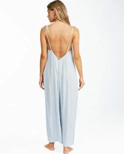 BILLABONG Its A Breeze Beach Cover-Up Onesie BLUE STREAM -Women Clothing Shop abjx600157 billabongw bsm bck1