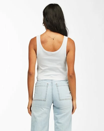 BILLABONG Aloha Goddess Tank Top ICE BLUE 4 BILLABONG Aloha Goddess Tank Top ICE BLUE - Image 4
