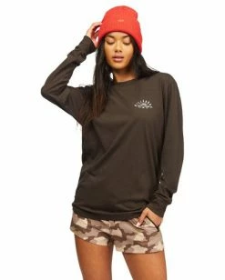 BILLABONG A/Div Long Sleeve T-Shirt WHITE CAP -Women Clothing Shop abjzt00199 billabongw ofb frt1