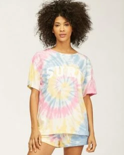BILLABONG Surf Tie-Dye T-Shirt MULTI 7 BILLABONG Surf Tie-Dye T-Shirt MULTI -Women Clothing Shop abjzt00204 billabongwg mul frt2