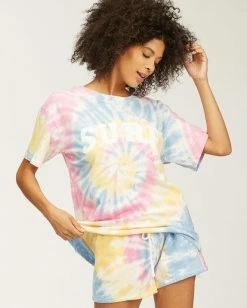 BILLABONG Surf Tie-Dye T-Shirt MULTI 6 BILLABONG Surf Tie-Dye T-Shirt MULTI -Women Clothing Shop abjzt00204 billabongwg mul sd2