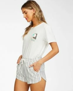 BILLABONG Sun Bleached View T-Shirt SALT CRYSTAL -Women Clothing Shop abjzt00257 billabongw scs sd1