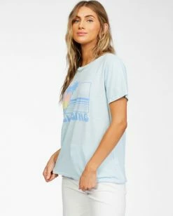 BILLABONG Sunset View T-Shirt POOL BLUE