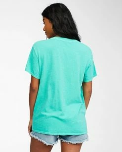 BILLABONG Hello Summer T-Shirt TROPIC SHORE -Women Clothing Shop abjzt00262 billabongw gmh0 bck1