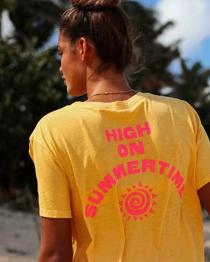 BILLABONG High On Summertime T-Shirt SUNFLOWER 1 BILLABONG High On Summertime T-Shirt SUNFLOWER