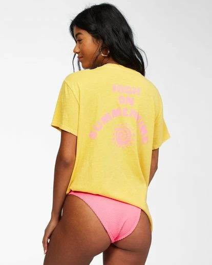 BILLABONG High On Summertime T-Shirt SUNFLOWER 4 BILLABONG High On Summertime T-Shirt SUNFLOWER - Image 4