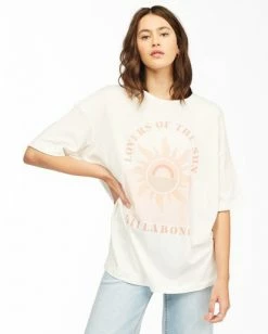 BILLABONG Shine Bright T-Shirt SALT CRYSTAL
