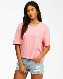 BILLABONG Under The Sun T-Shirt CORAL PINK