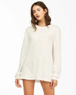 BILLABONG Local Favorite Long Sleeve T-Shirt SALT CRYSTAL