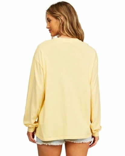 BILLABONG Off To The Beach Long Sleeve T-Shirt STAY GOLDEN 2 BILLABONG Off To The Beach Long Sleeve T-Shirt STAY GOLDEN - Image 2