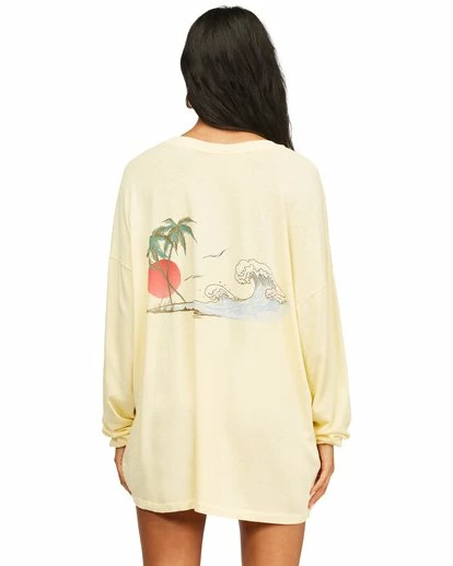 BILLABONG Surfer Girl Long Sleeve T-Shirt SUNLIGHT 4 BILLABONG Surfer Girl Long Sleeve T-Shirt SUNLIGHT - Image 4