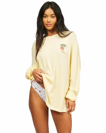 BILLABONG Surfer Girl Long Sleeve T-Shirt SUNLIGHT 2 BILLABONG Surfer Girl Long Sleeve T-Shirt SUNLIGHT - Image 2