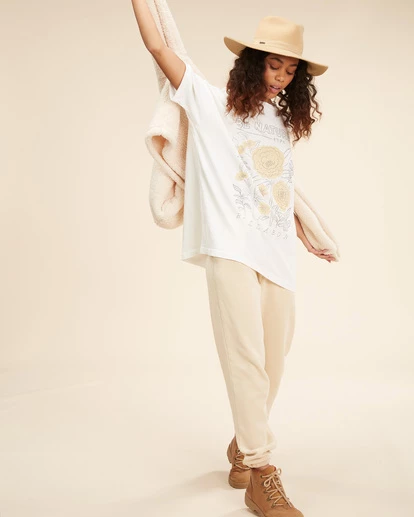 BILLABONG Be Natural Boyfriend T-Shirt SALT CRYSTAL 2 BILLABONG Be Natural Boyfriend T-Shirt SALT CRYSTAL - Image 2