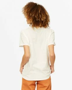 BILLABONG Mountain Mama Boyfriend T-Shirt SALT CRYSTAL -Women Clothing Shop abjzt00376 billabongw scs bck1