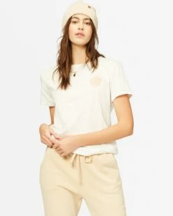 BILLABONG Sun Rise Boyfriend T-Shirt SALT CRYSTAL