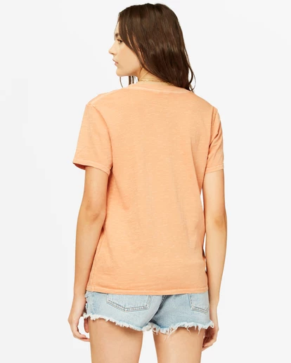 BILLABONG Tropical Oasis Overdyed Boyfriend T-Shirt SANDSTONE 3 BILLABONG Tropical Oasis Overdyed Boyfriend T-Shirt SANDSTONE - Image 3