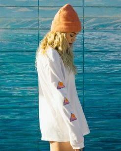 BILLABONG Meet Me In The Surf Long Sleeve T-Shirt SALT CRYSTAL