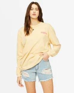 BILLABONG Kiss The Sky Long Sleeve T-Shirt RAFFIA