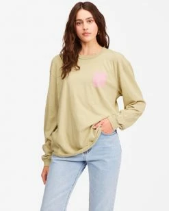 BILLABONG Sweet Time Long Sleeve T-Shirt AVOCADO