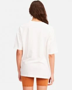 BILLABONG Wild Mountain Oversized Graphic T-Shirt SALT CRYSTAL -Women Clothing Shop abjzt00428 billabongw scs bck1