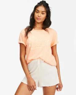 BILLABONG Golden Day Boyfriend T-Shirt MELON