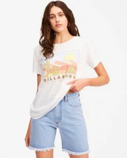 BILLABONG Desert Nights Boyfriend T-Shirt SALT CRYSTAL