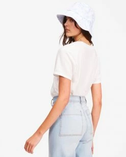 BILLABONG Keep Shinning Boyfriend T-Shirt SALT CRYSTAL -Women Clothing Shop abjzt00435 billabongw scs bck1