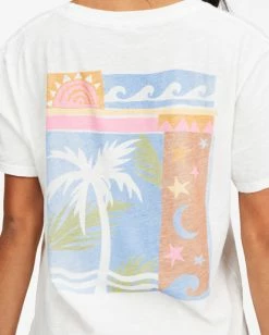 BILLABONG Take Your Time Boyfriend T-Shirt SALT CRYSTAL -Women Clothing Shop abjzt00437 billabongw scs dtl1