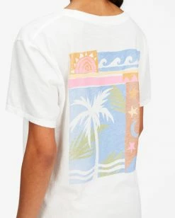 BILLABONG Take Your Time Boyfriend T-Shirt SALT CRYSTAL -Women Clothing Shop abjzt00437 billabongw scs dtl2