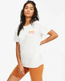 BILLABONG Take Your Time Boyfriend T-Shirt SALT CRYSTAL
