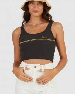 BILLABONG Stay Sunny Tank Top OFF BLACK -Women Clothing Shop abjzt00438 billabongw ofb dtl1