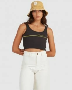 BILLABONG Stay Sunny Tank Top OFF BLACK