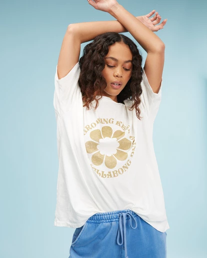 BILLABONG Be Kind Boyfriend T-Shirt SALT CRYSTAL 1 BILLABONG Be Kind Boyfriend T-Shirt SALT CRYSTAL