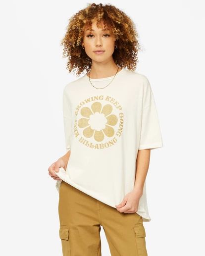 BILLABONG Be Kind Boyfriend T-Shirt SALT CRYSTAL 2 BILLABONG Be Kind Boyfriend T-Shirt SALT CRYSTAL - Image 2