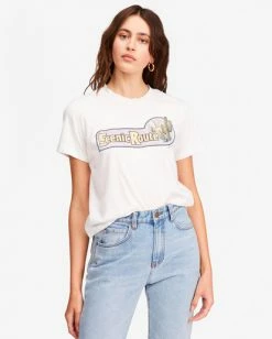 BILLABONG Scenic Route Rockers Crewneck T-Shirt SALT CRYSTAL