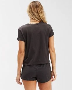 BILLABONG El Sol Rockers T-Shirt OFF BLACK 5 BILLABONG El Sol Rockers T-Shirt OFF BLACK -Women Clothing Shop abjzt00479 billabongw ofb bck1
