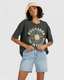 BILLABONG Sunny Day T-Shirt LILAC -Women Clothing Shop abjzt00500 billabongw blk frt2