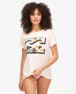 BILLABONG Wild Wave T-Shirt SALT CRYSTAL