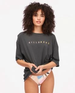BILLABONG Run This T-Shirt OFF BLACK