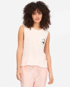 BILLABONG Sun Bleached View Muscle Tank Top SALT CRYSTAL