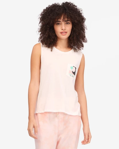BILLABONG Sun Bleached View Muscle Tank Top SALT CRYSTAL 1 BILLABONG Sun Bleached View Muscle Tank Top SALT CRYSTAL