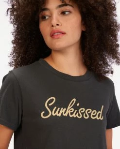 BILLABONG Sunkissed T-Shirt OFF BLACK -Women Clothing Shop abjzt00603 billabongw ofb dtl1