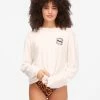 BILLABONG Feelin Free Long Sleeve T-Shirt SALT CRYSTAL