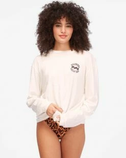 BILLABONG Feelin Free Long Sleeve T-Shirt SALT CRYSTAL